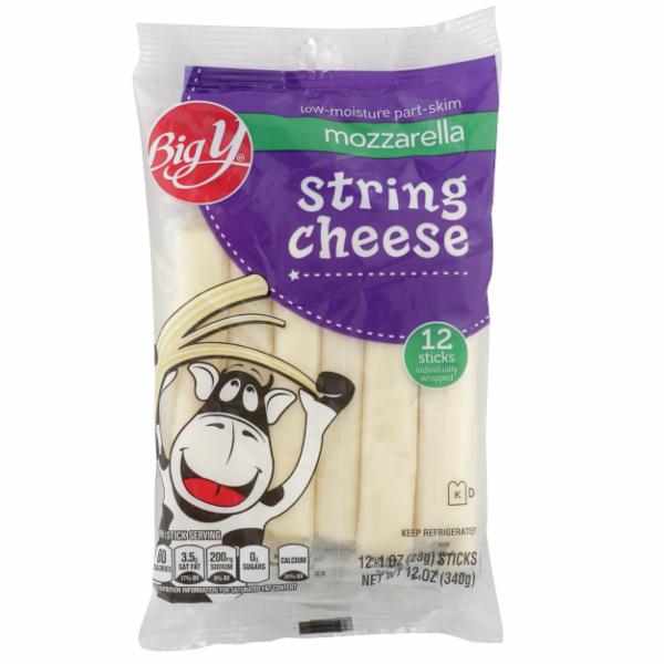 Low-Moisture Part-Skim Mozzarella String Cheese, Mozzarella
