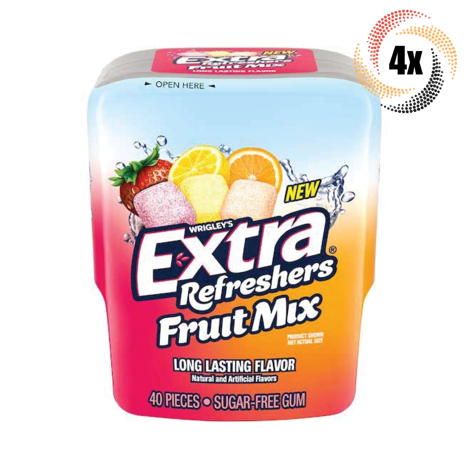 Photo of Extra Refreshers Fruit Mix Sugar Free Chewing Gum Bottle