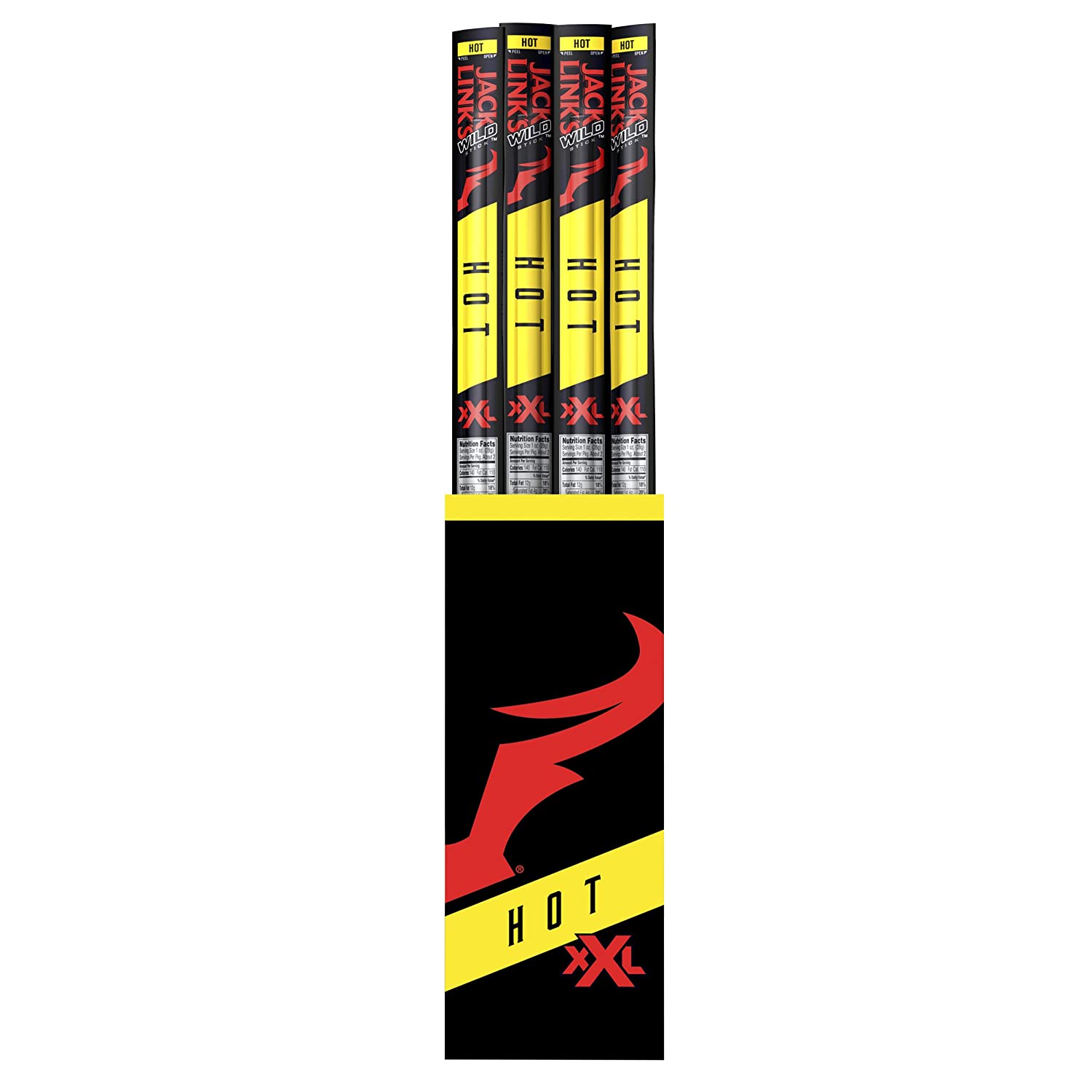 Jack Link's Wild Hot Snack Sticks, 2.2 Ounce Pack — UPC