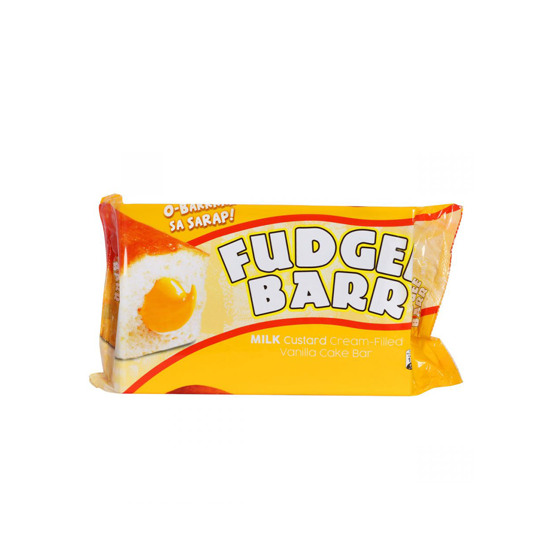 Fudgee Barr Milk Custard Cream Filled Vanilla Cake Bar 10 X 39gm