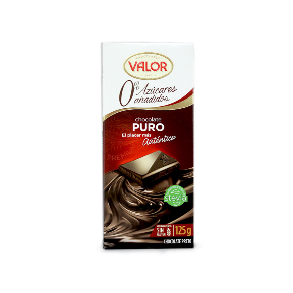 CHOCO.VALOR PURO S/AZUCAR 100GR