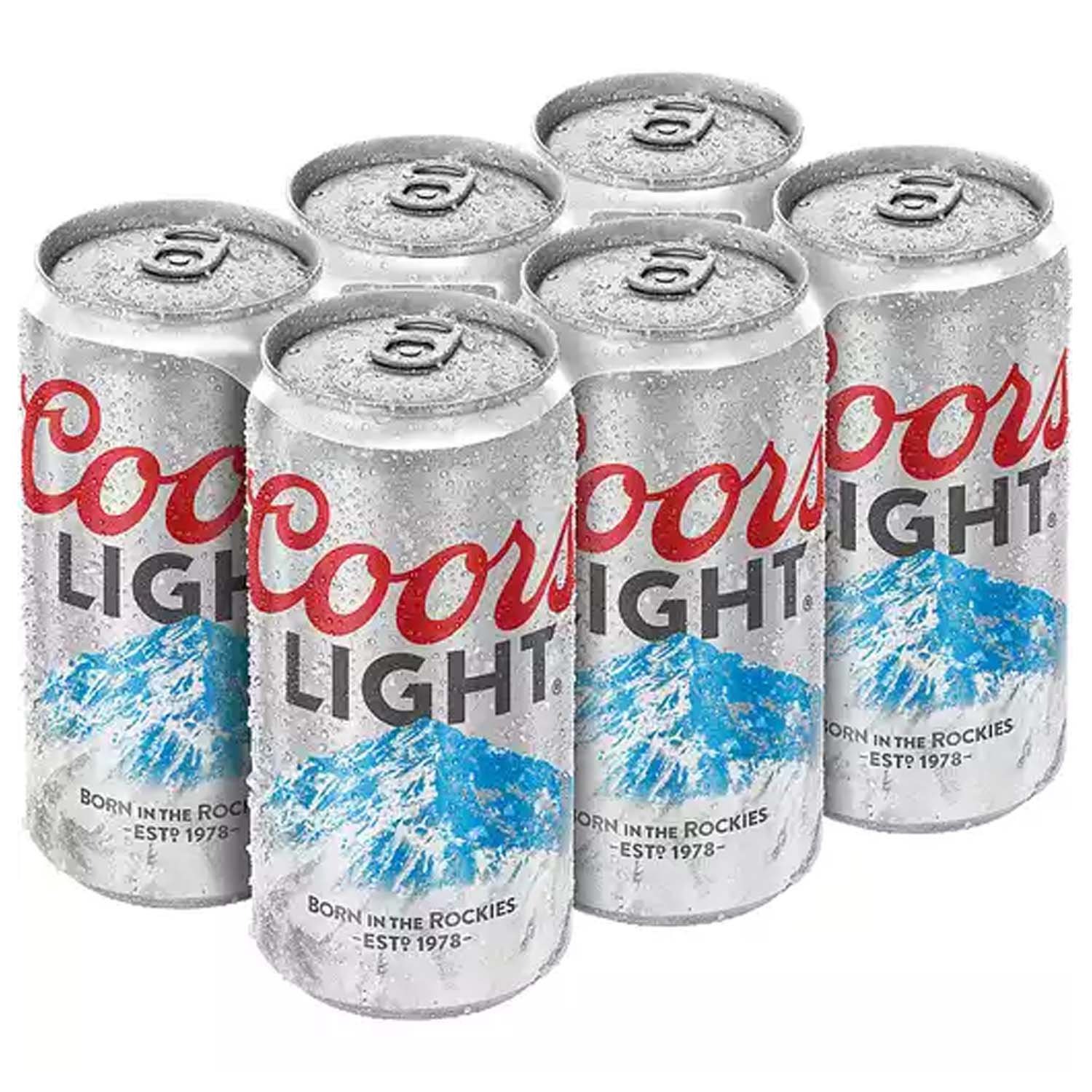 Photo of Coors Light Lager Beer, 6 Pack, 12 Fl. Oz. Cans, 4.2% ABV