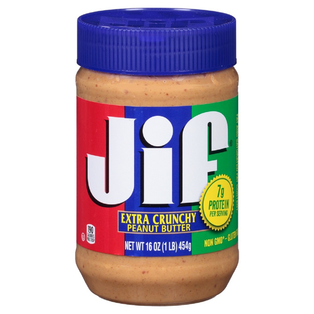 Photo of Jif Peanut Butter, Extra Crunchy - 16 Ounce