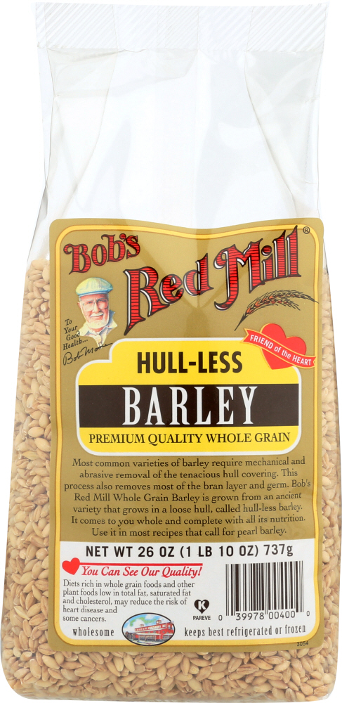 Photo of Bob's Red Mill Whole Grain Barley Hull Less - 26 Oz