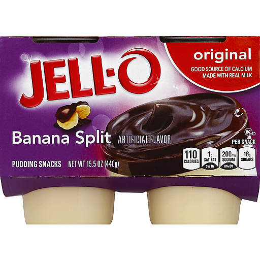 Original Banana Split Pudding Snacks, Original Banana Split