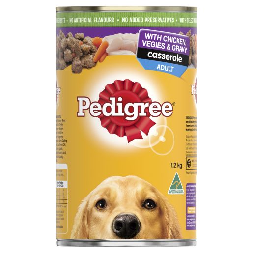 Pedigree Casserole With Chicken & Gravy Wet Dog Food Can 1.2kg