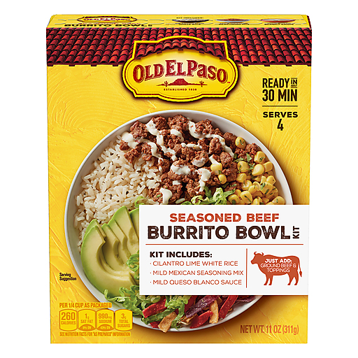 Old El Paso Ground Beef Burrito Bowl Kit