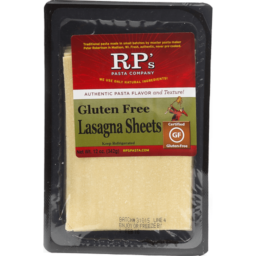 Gluten Free Lasagna Sheets