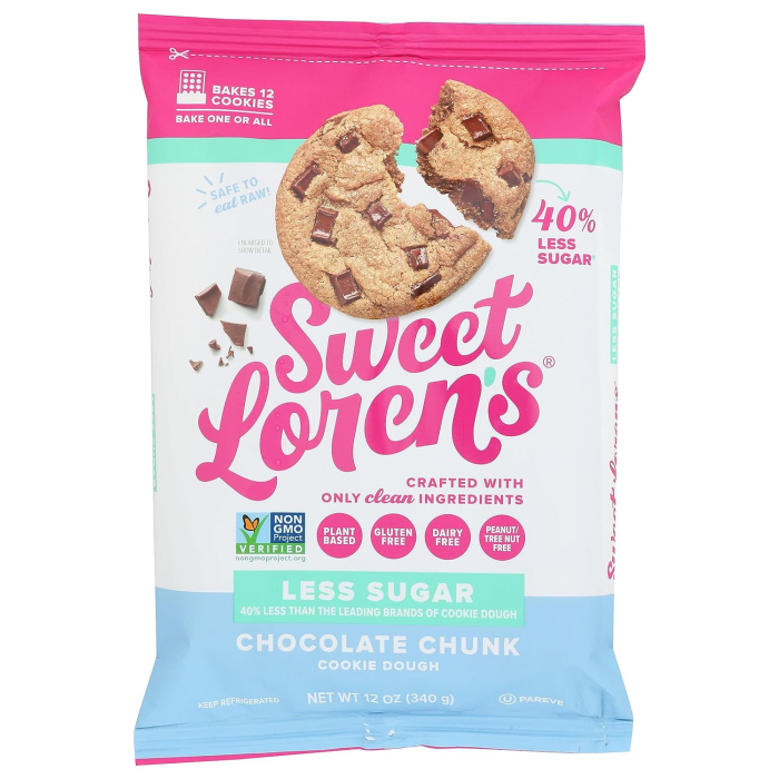 Photo of Sweet Loren's Cookie Dough, Less Sugar, Chocolate Chunk