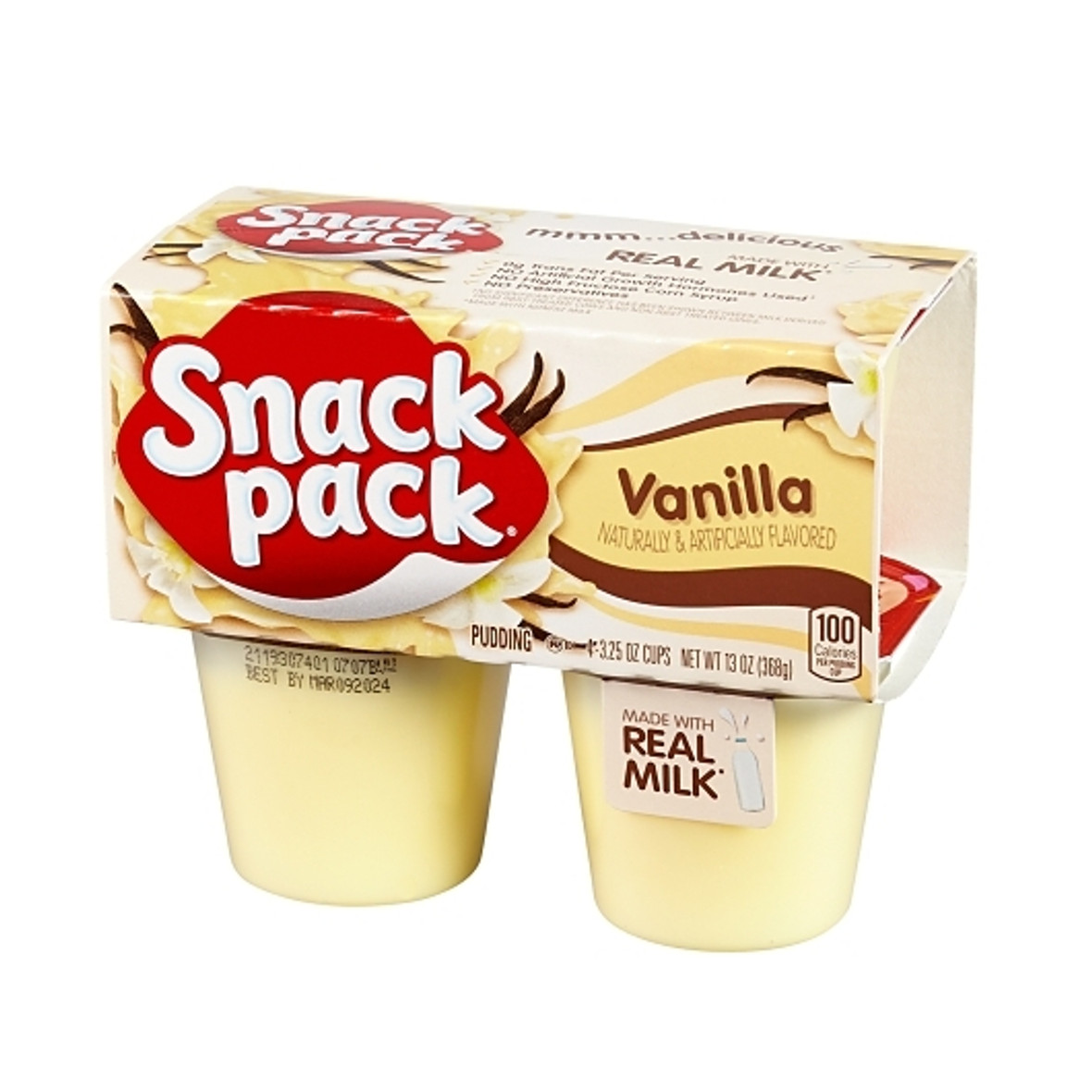 Photo of Snack Pack Vanilla Pudding Cups, 4 Count, 12