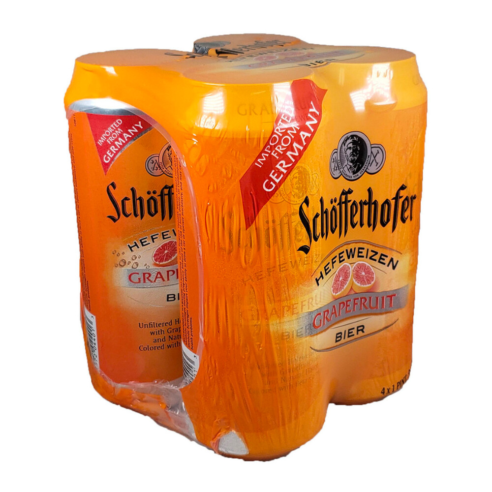 Photo of Schofferhofer Grapefruit Beer 4 Pack 16Oz Cans
