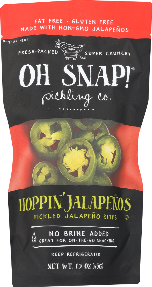 Pickled Jalapeno Bites, Hoppin' Jalapenos