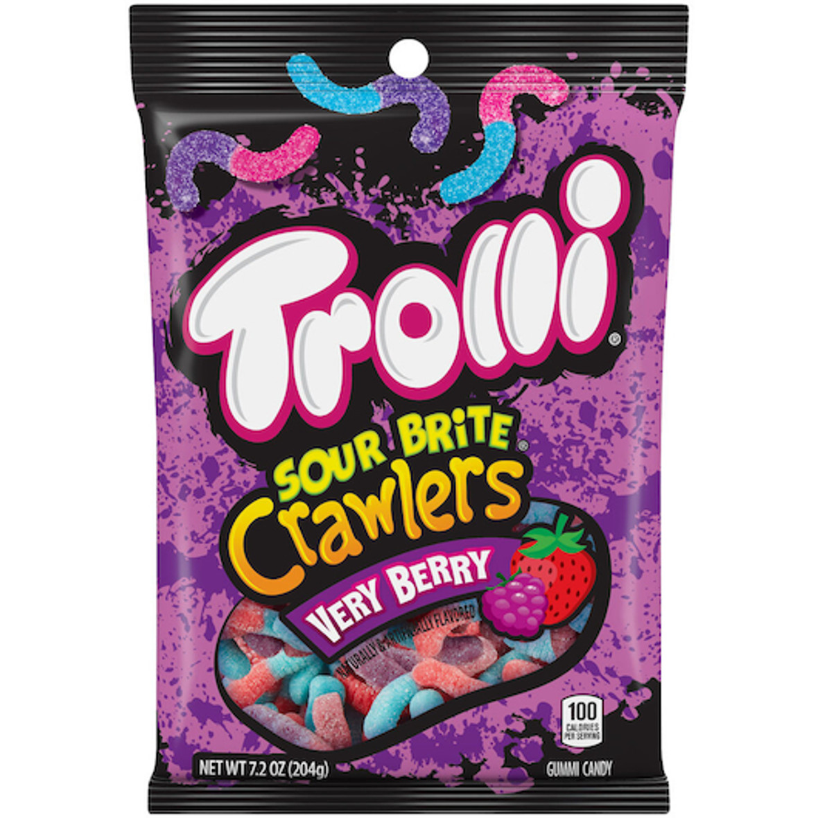 Trolli Sour Brite Crawlers Very Berry Gummi Candy - 7.2oz