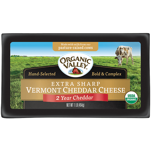 Vermont Organic Extra Sharp Cheddar Cheese