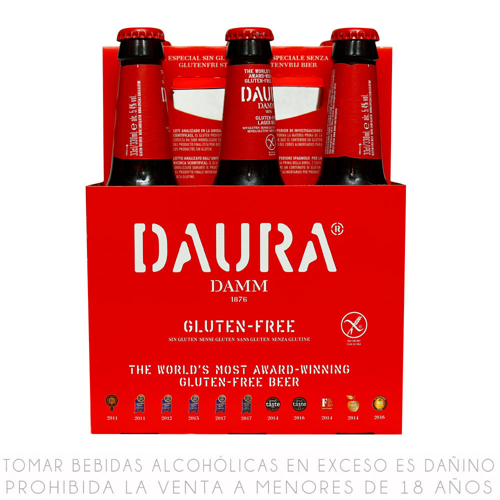 CERVEZA DAURA DAMM S/GLUTEN BOT.33 CL