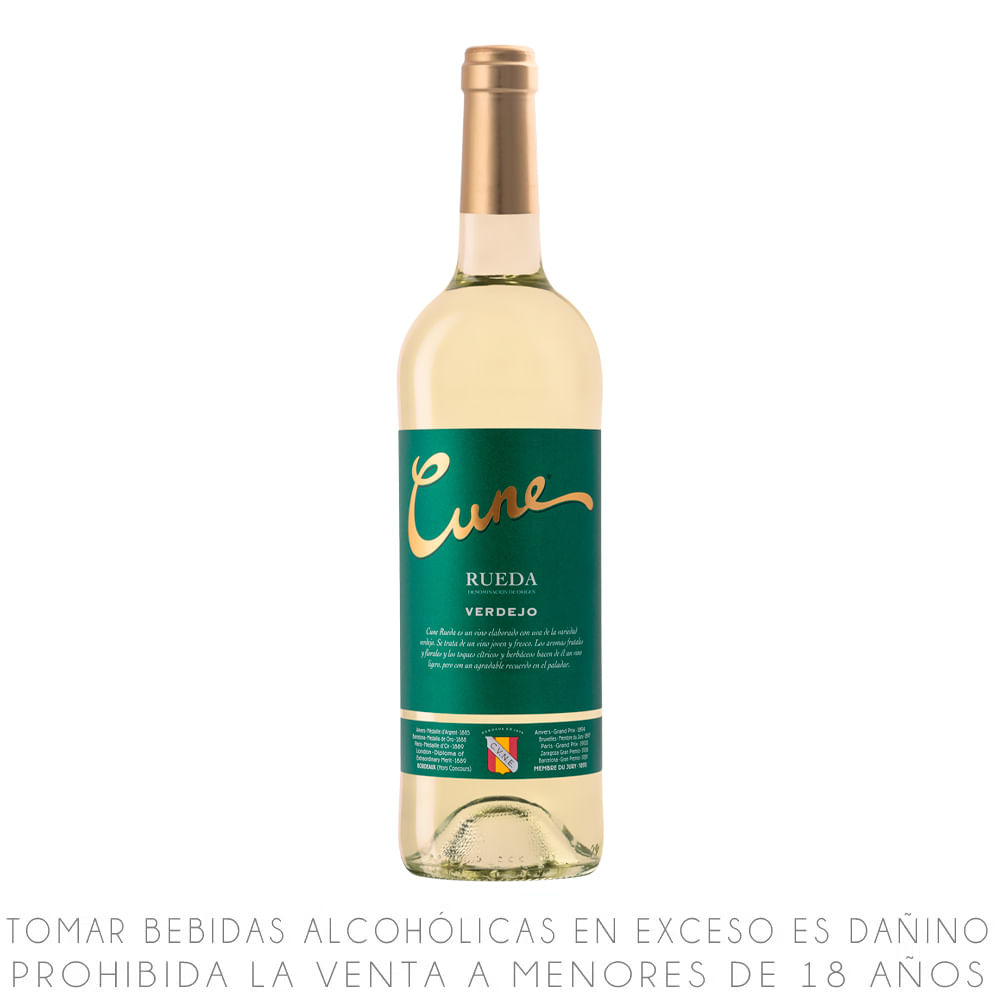 VINO CUNE VERDEJO BLCO.D.O.RUEDA 75 CL
