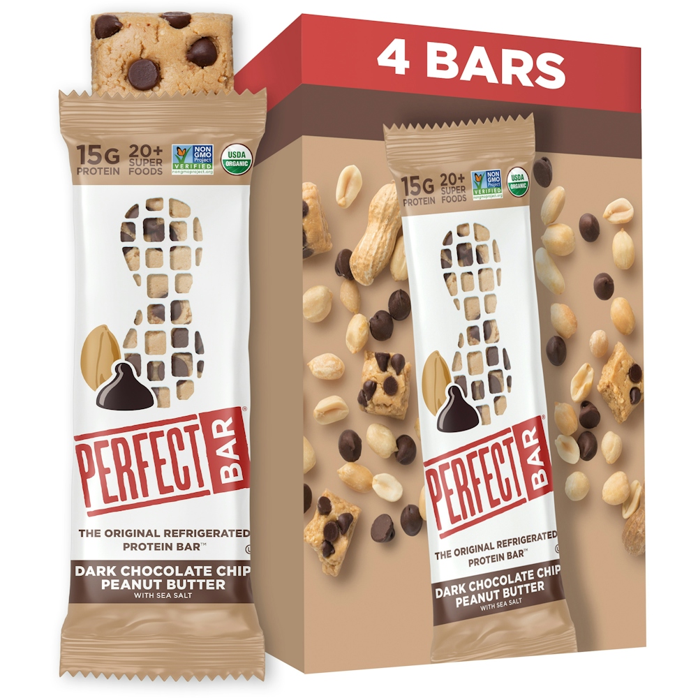Photo of Perfect Bar Protein Bars, Dark Chocolate Chip Peanut Butter With Sea Salt