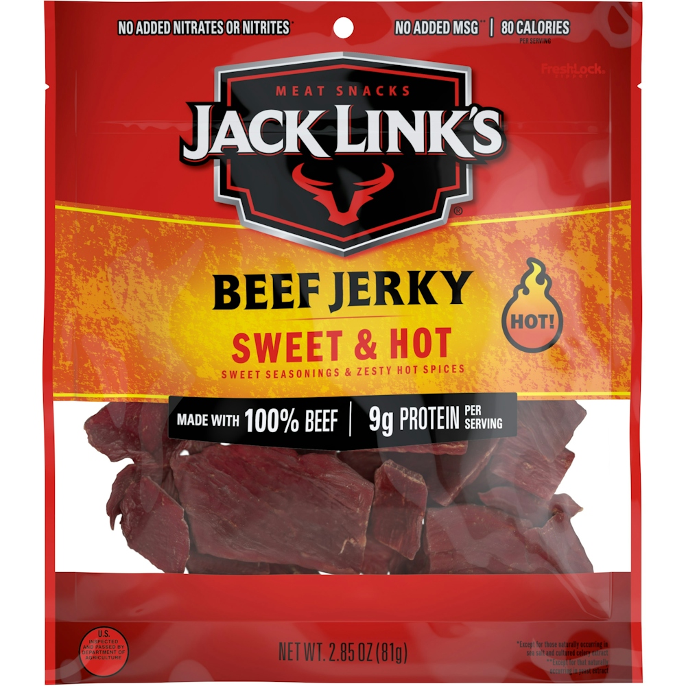 Photo of Jack Link's Sweet And Hot Beef Jerky Snack, 2.85 Ounce Package