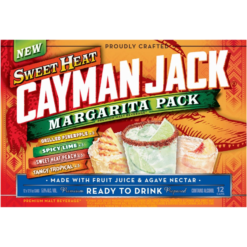 Photo of Cayman Jack Malt Beverage, Premium, Sweet Heat, Margarita Pack