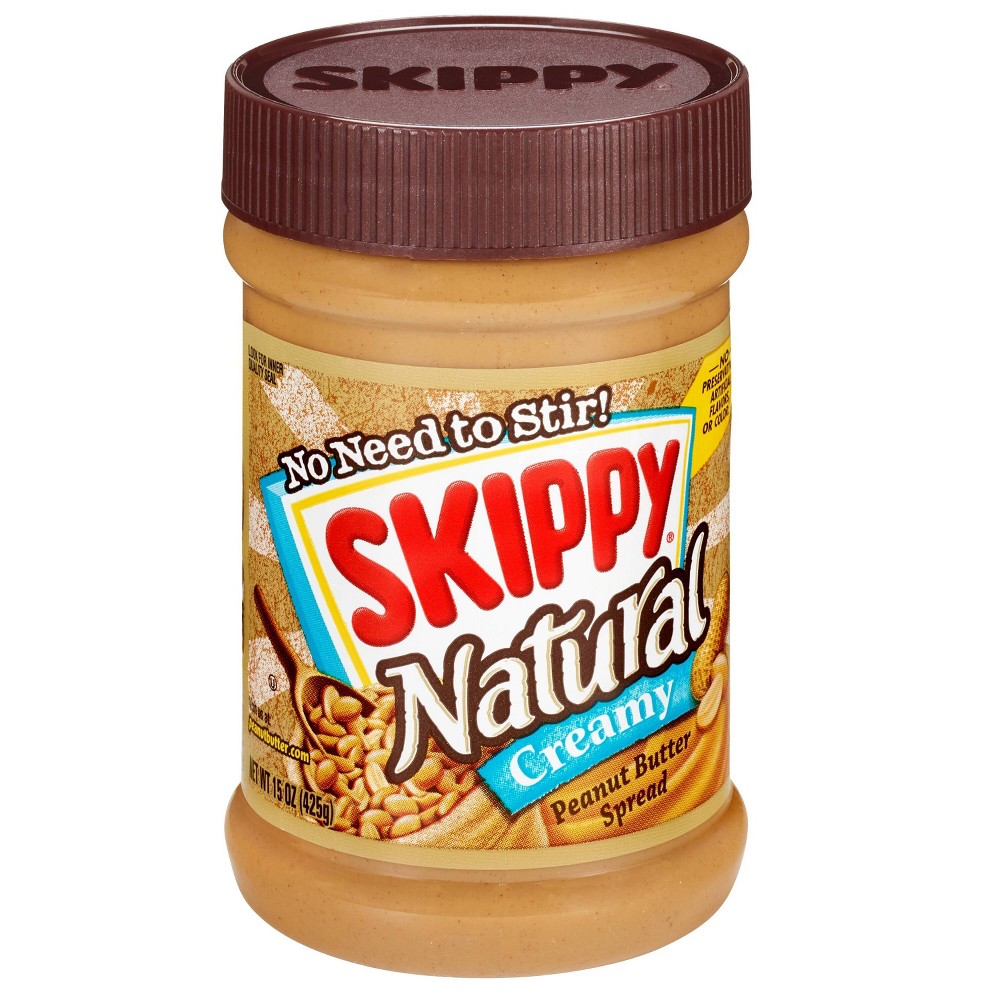 Skippy, Natural Creamy Peanut Butter Spread, Creamy
