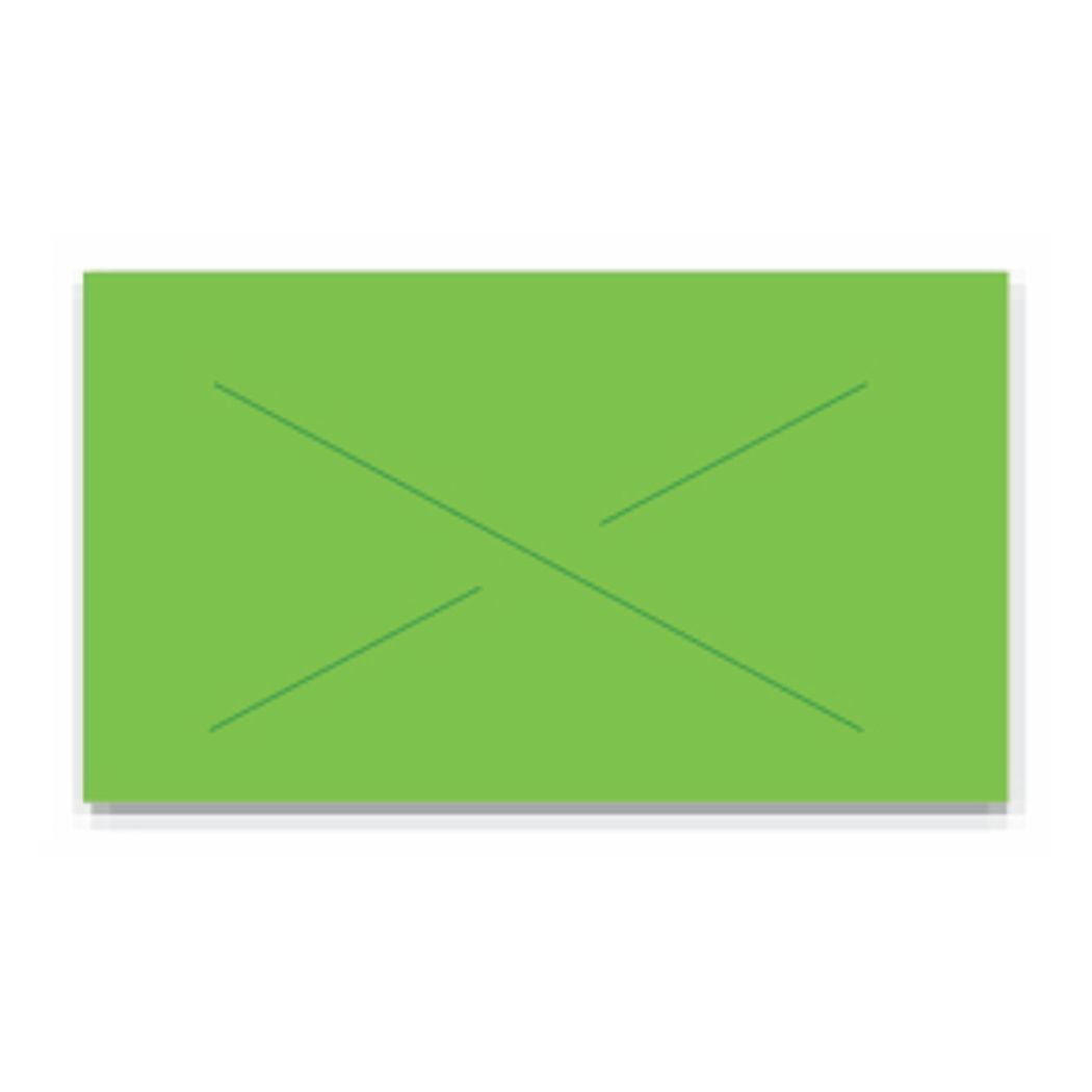 Contact GX2212 Green Labels, 22x12mm, Crosscut, Fits Label Gun 6.22, 7.22 & 8.22