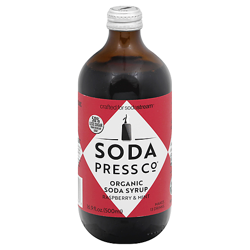 Raspberry & Mint Organic Soda Syrup, Raspberry & Mint