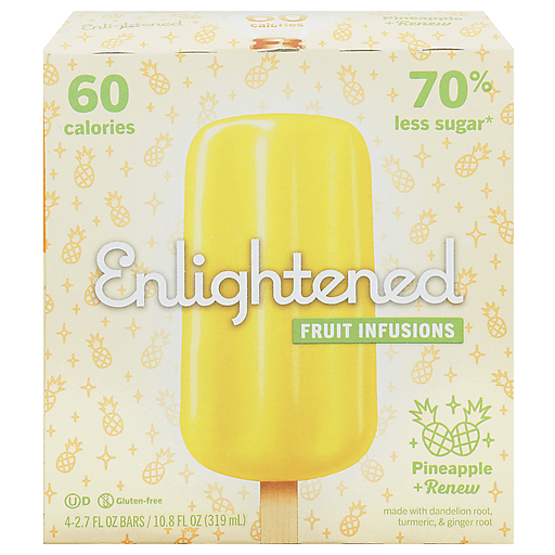 Pineapple + Renew Fruit Ice Bars, Pineapple + Renew