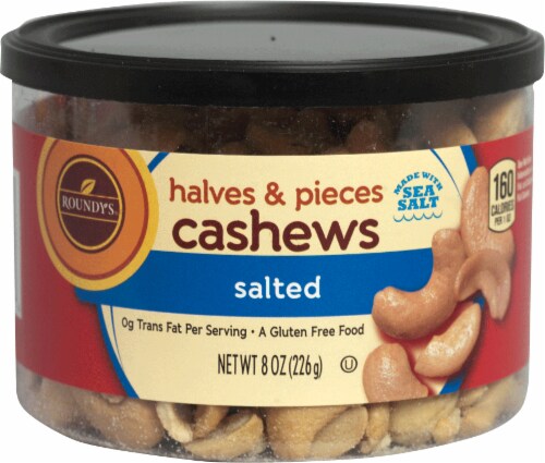 Roundy'S, Halves & Pieces Salted Cashews