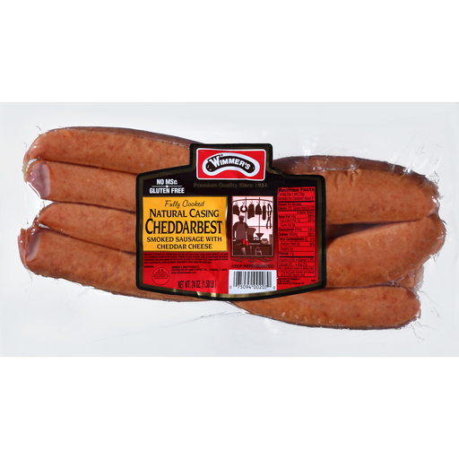 Natural Casing Cheddarbest Smoked Sausage