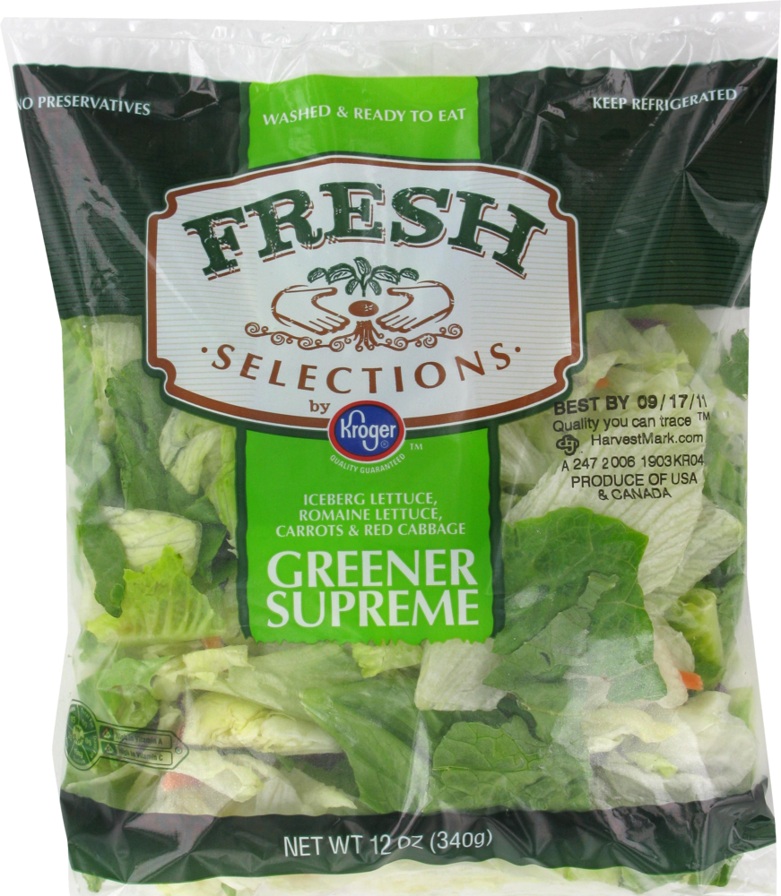Kroger, Fresh Selections Greener & Red Cabbage Greener Supreme