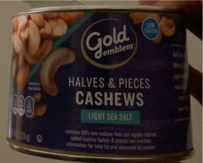 Light Sea Salt Halves & Pieces Cashews, Light Sea Salt