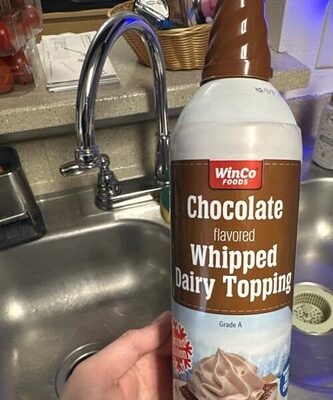 Chocolate Flavored Whipped Dairy Topping