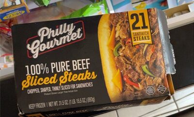 100% Pure Beef Sandwich Steaks