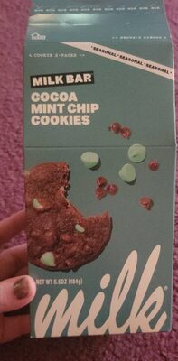 Cocoa Mint Chip Cookies