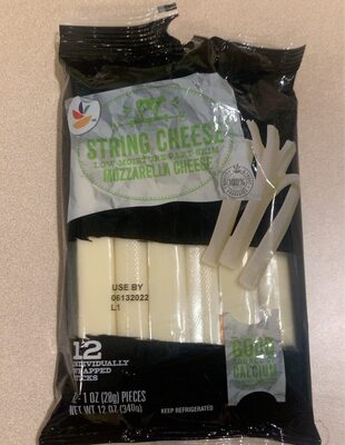 Mozzarella Low-Moisture Part-Skim String Cheese Sticks, Mozzarella