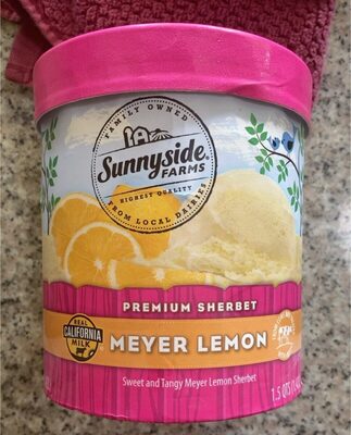 Meyer Lemon Premium Sherbet, Meyer Lemon