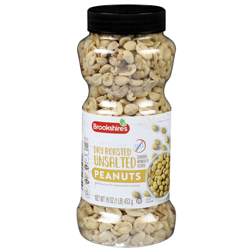Brookshire'S, Dry Roasted & Unsalted Peanuts