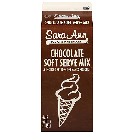 Photo of Anderson Erickson Sara Ann Ice Cream Mixes Chocolate Soft Serve Mix, 64 Oz