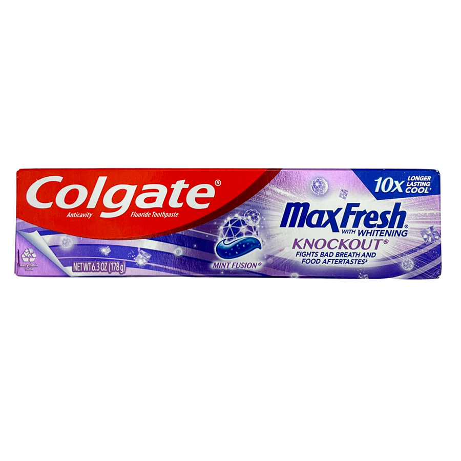 Colgate Max Fresh With Whitening Mint Fusion Toothpaste 6.3 Oz — UPC ...