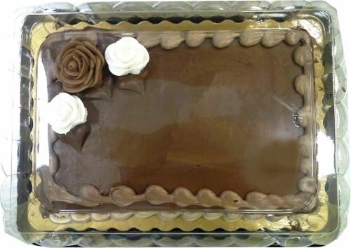 Choc Iced Floral Cake