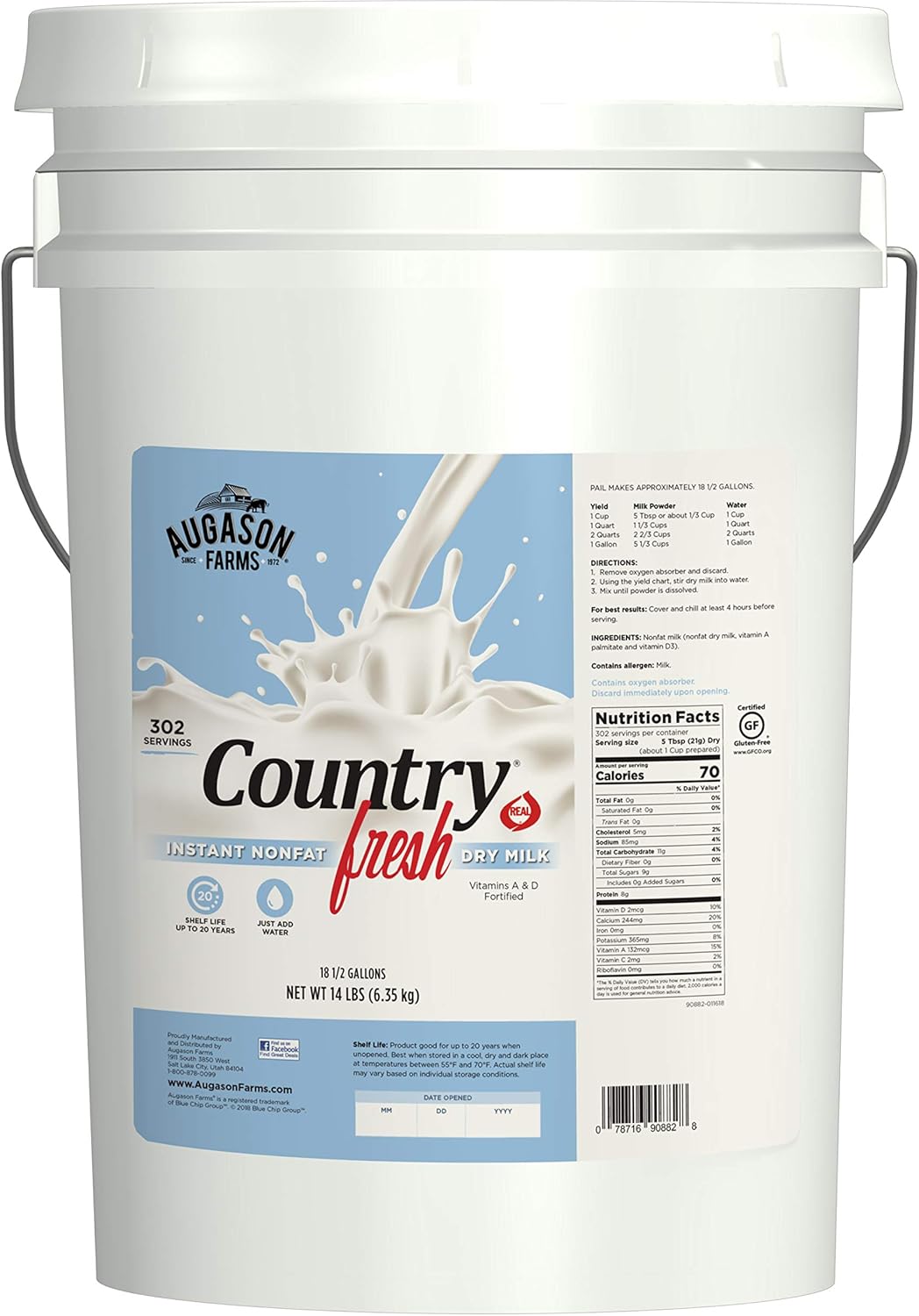 100% Instant Nonfat Dry Milk