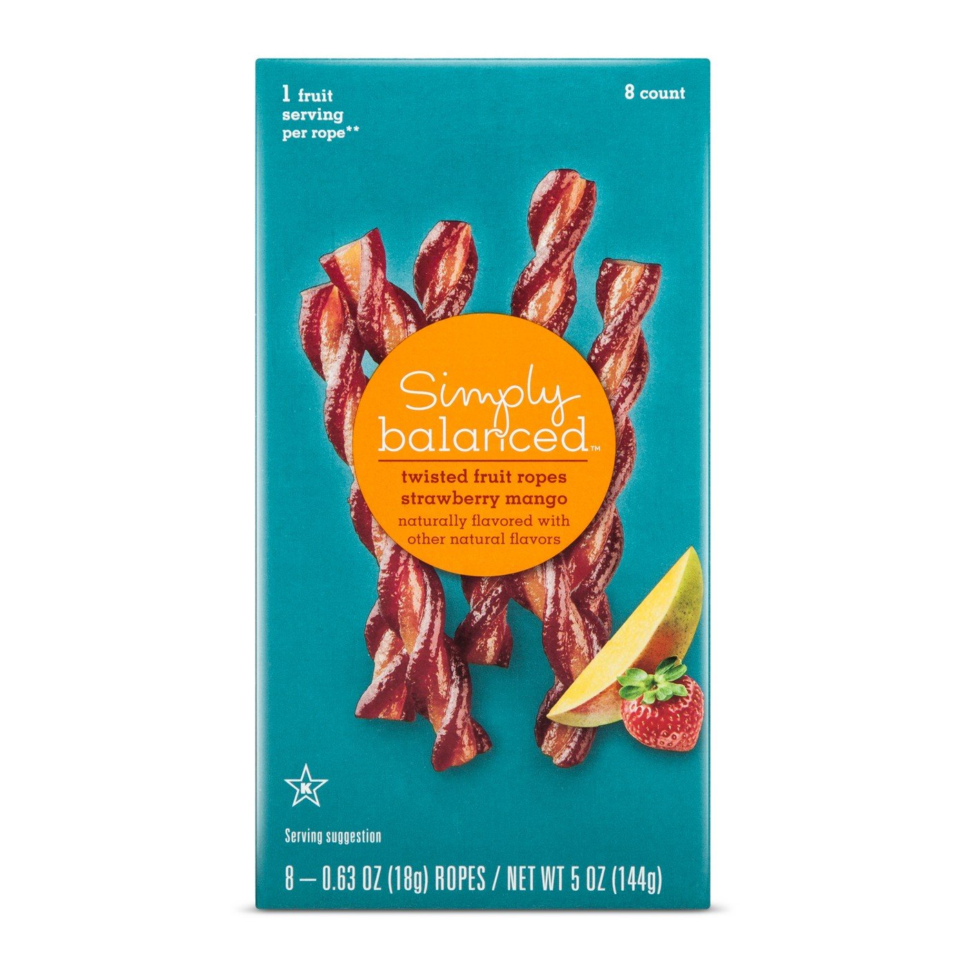 Strawberry Mango Twisted Fruit Ropes, Strawberry Mango