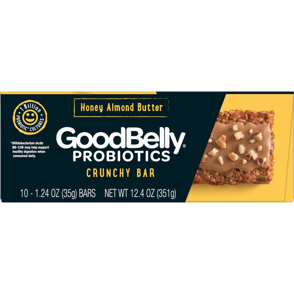Honey Almond Butter Probiotics Crunchy Bar, Honey Almond Butter