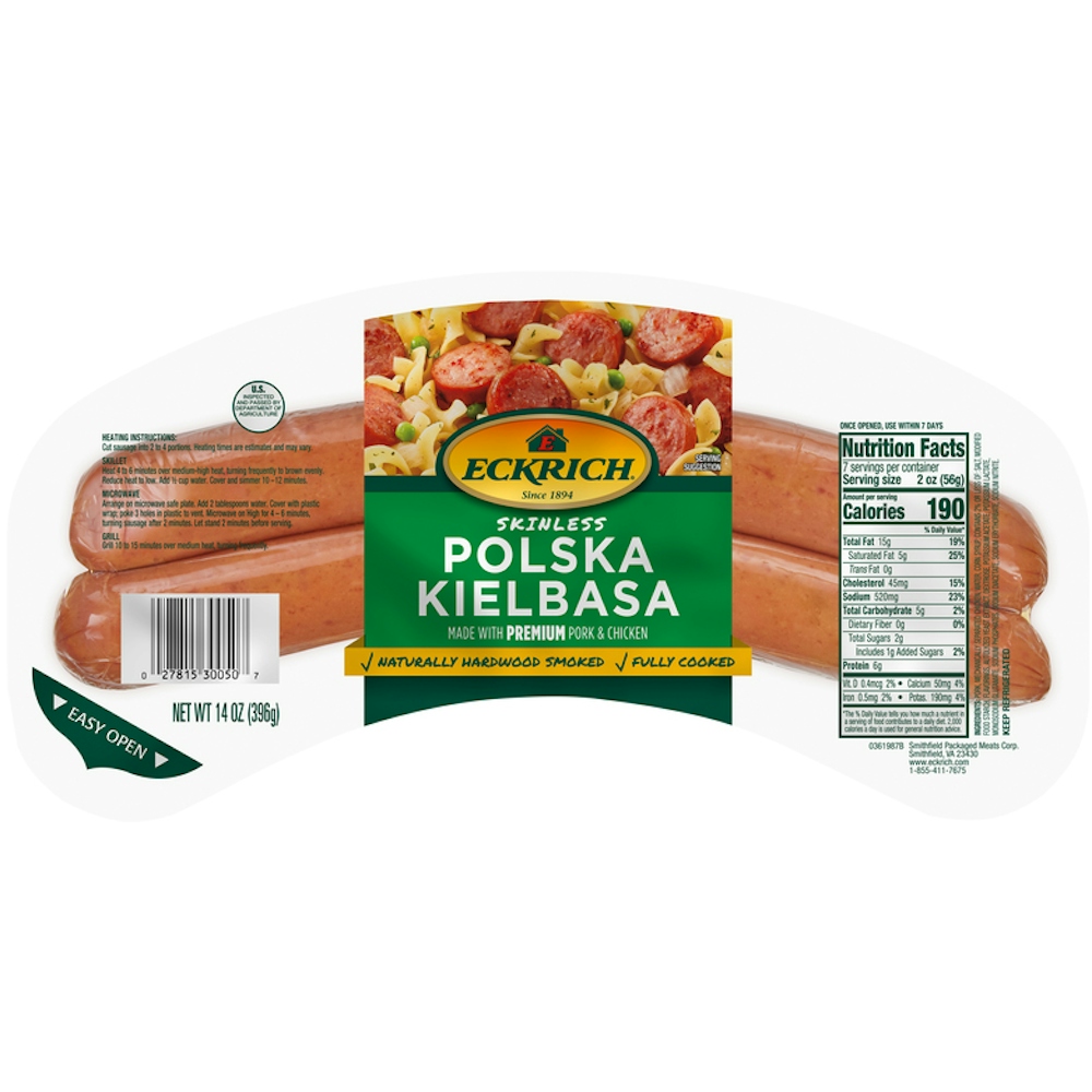 Eckrich Skinless Polska Kielbasa - 14oz