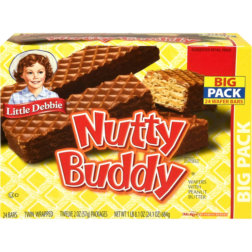 Photo of Little Debbie Nutty Buddy Peanut Butter Wafer Bars Big Pack