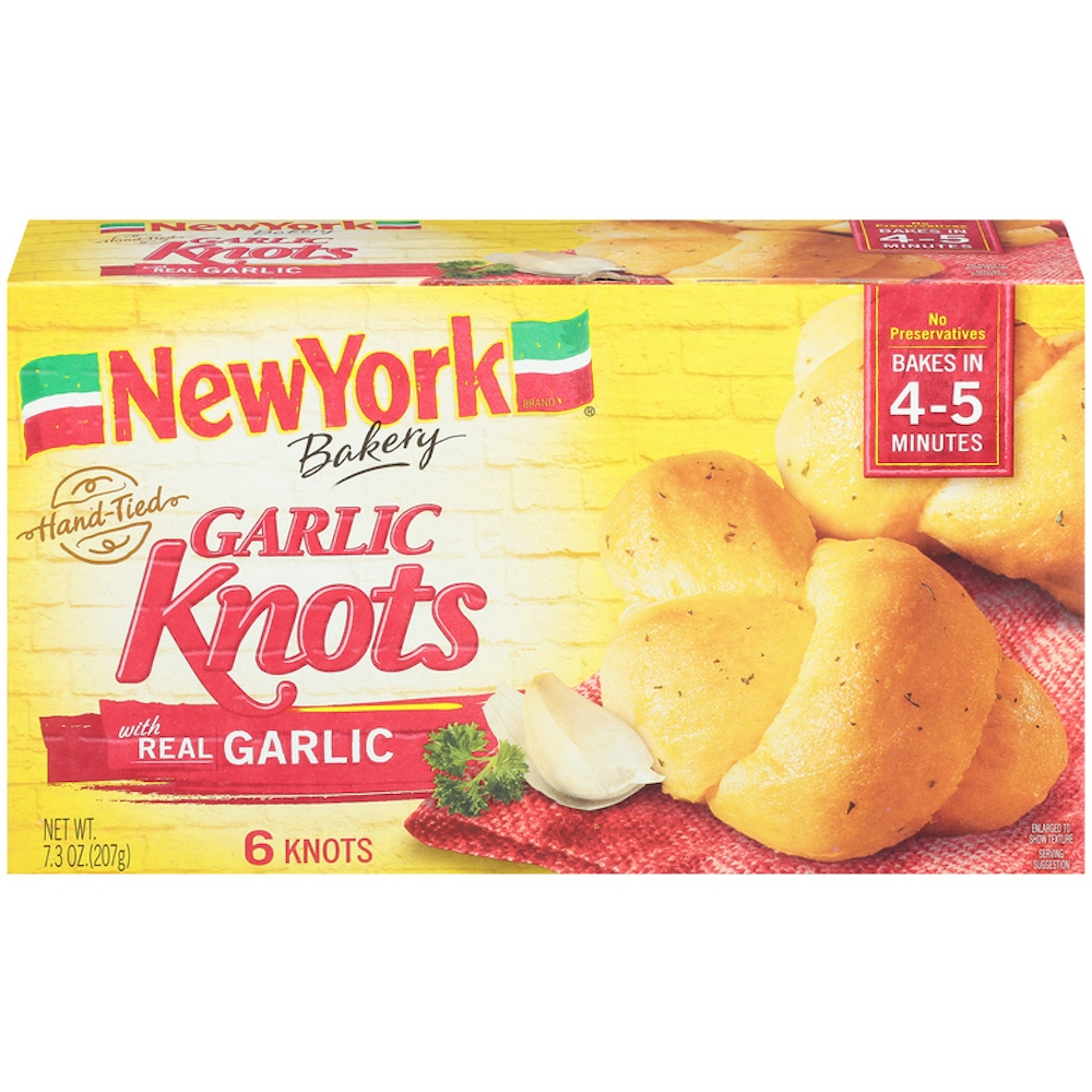 Photo of New York Bakery Hand Tied Frozen Garlic Knots - 7.3oz