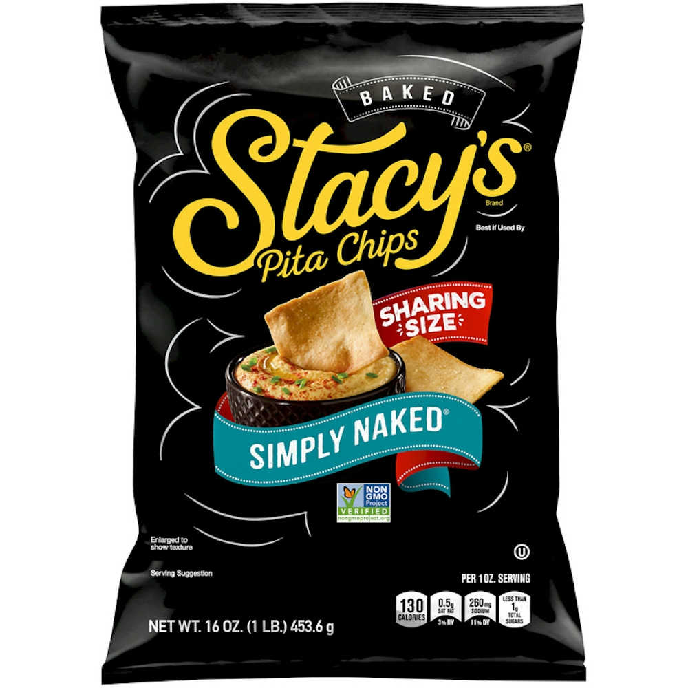 pitta Stacy's Pita Chips Simply Naked, Baked, Sharing Size - 16