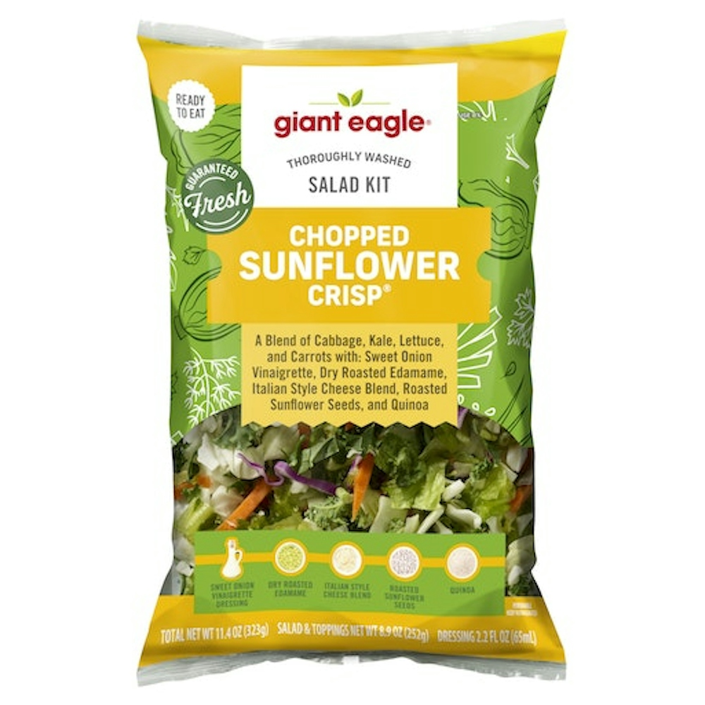 Chopped Sunflower Crisp a Blend of Cabbage