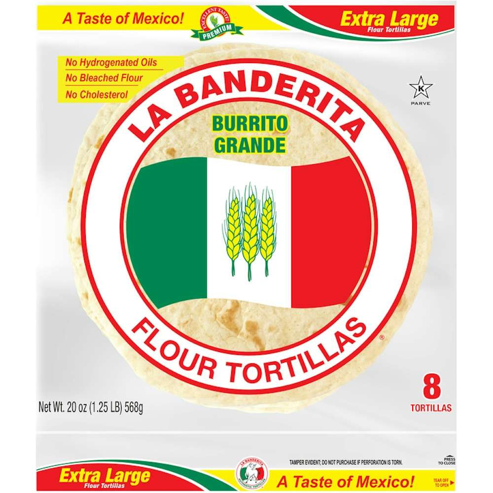 La Banderita Burrito Grande Flour Tortillas, Extra Large
