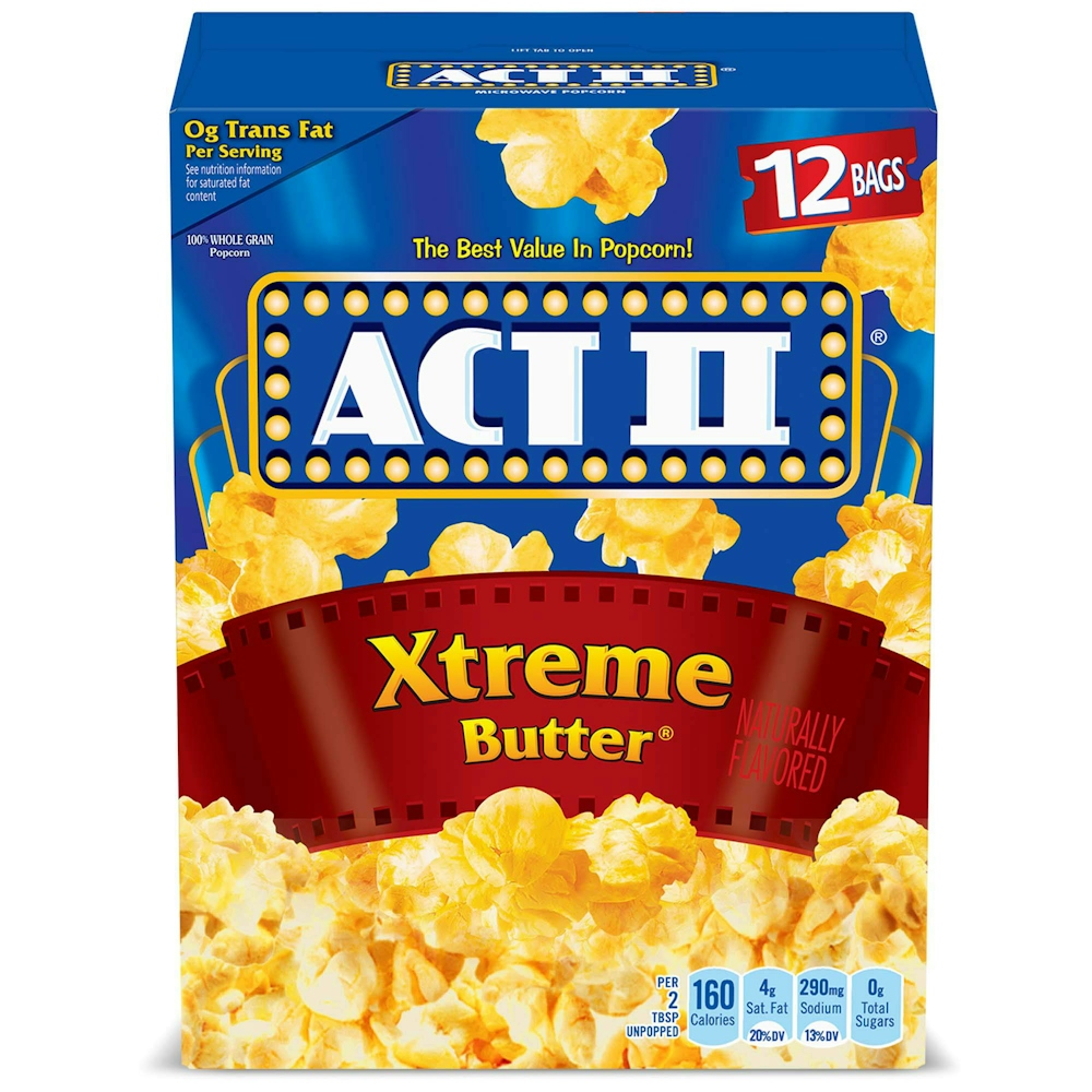 Photo of Act II Xtreme Butter Microwave Popcorn Bags